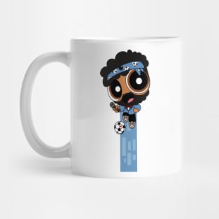 Flying Blue Power Puff Wayne Mug